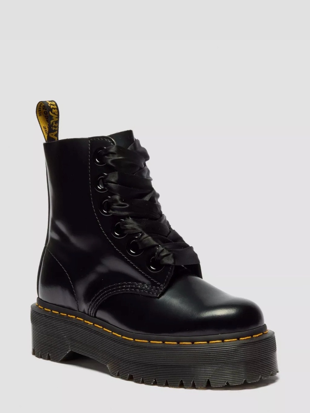 Dr. Martens NWT MOLLY Women's Leather Platform Boots Size: 7